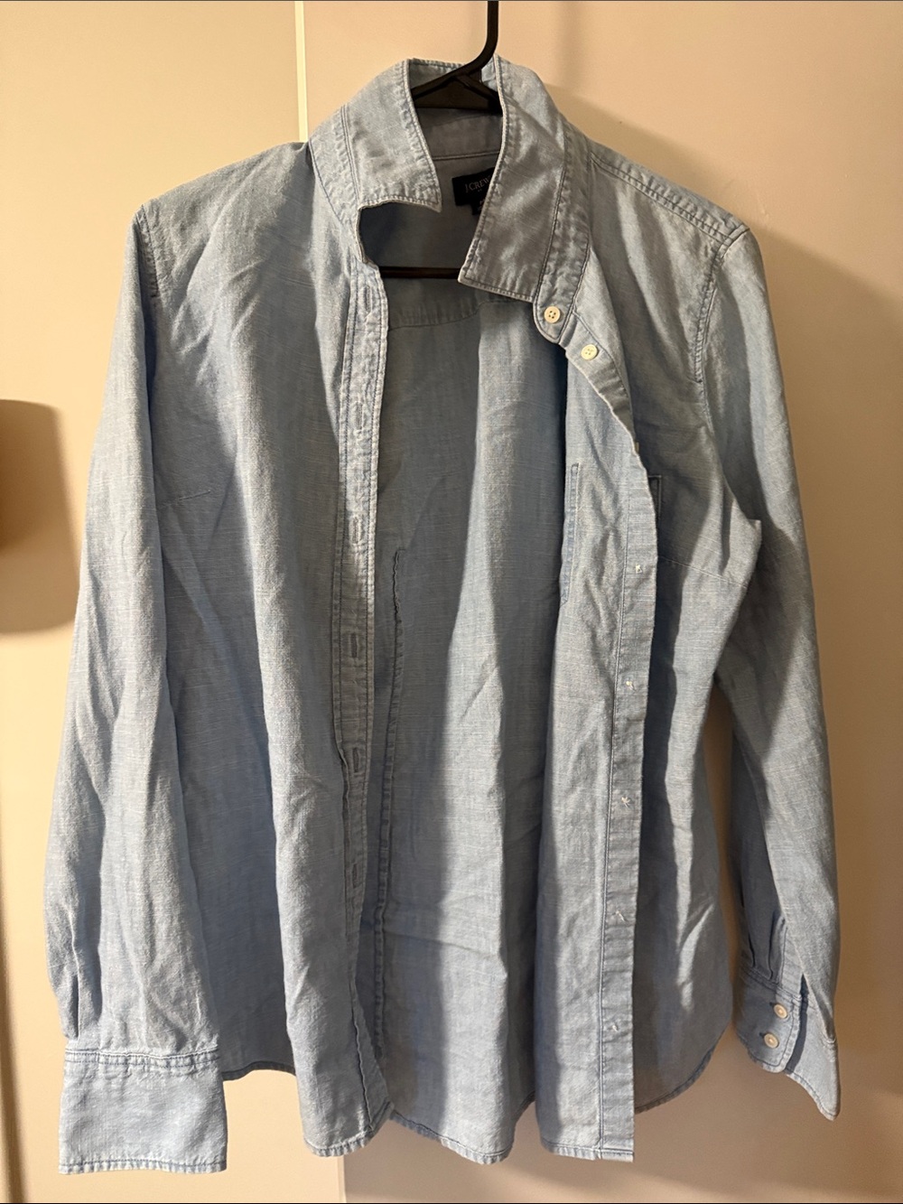 J. Crew Light Blue Lightweight Button-Up Shirt Jacket